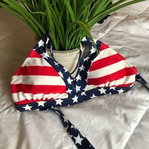 Stars and Stripes Bikini Top 4th of July